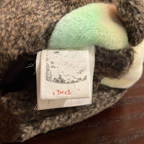 Cheeks the Baboon 1999 Ty Beanie Baby 6” Good Condition no ear tag, has all tags - Picture 5 of 6